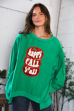 Load image into Gallery viewer, &#39;Happy Fall Y&#39;all&#39; Kelly Green Sweater