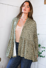 Load image into Gallery viewer, Prowl Around Peplum Open Cardigan