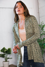 Load image into Gallery viewer, Prowl Around Peplum Open Cardigan