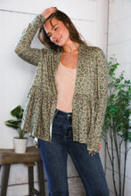 Load image into Gallery viewer, Prowl Around Peplum Open Cardigan
