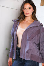 Load image into Gallery viewer, A Cozy Wanderer Dusty Velvet Zip Up Jacket