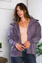 Load image into Gallery viewer, A Cozy Wanderer Dusty Velvet Zip Up Jacket