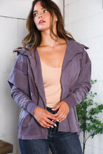 Load image into Gallery viewer, A Cozy Wanderer Dusty Velvet Zip Up Jacket