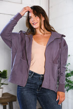 Load image into Gallery viewer, A Cozy Wanderer Dusty Velvet Zip Up Jacket