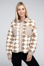 Load image into Gallery viewer, Checked Zip Pockets Jacket
