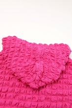 Load image into Gallery viewer, Rose Bubble Textured Waffle Hoodie