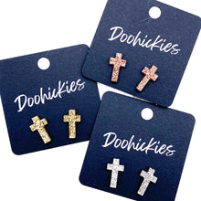 Load image into Gallery viewer, 16mm Glitter Cross Singles