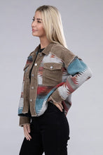 Load image into Gallery viewer, Aztec Print Corduroy Jacket