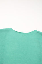 Load image into Gallery viewer, Brown Pompom Color Block Open Front Cardigan