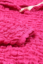 Load image into Gallery viewer, Rose Bubble Textured Waffle Hoodie
