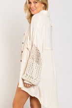 Load image into Gallery viewer, Crochet Sleeve Cotton Gauze Top
