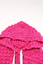 Load image into Gallery viewer, Rose Bubble Textured Waffle Hoodie