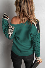 Load image into Gallery viewer, Green Animal Print Button Front Cardigan