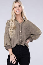 Load image into Gallery viewer, Washed Double Gauze Button Down Shirt