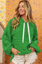 Load image into Gallery viewer, Rose Bubble Textured Waffle Hoodie