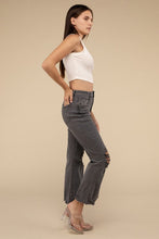 Load image into Gallery viewer, Acid Washed High Waist Distressed Straight Pants