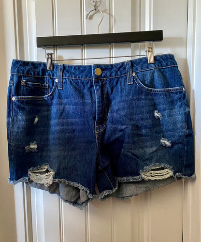 Seven Distressed Denim Shorts - Size 14