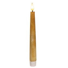 Load image into Gallery viewer, Antique Ivory Realistic Flame LED Timer Taper