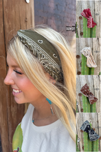 Load image into Gallery viewer, Bandit Bandana Headbands