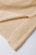 Load image into Gallery viewer, Apricot Short Sleeve Side Slit Oversized Sweater