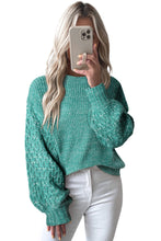 Load image into Gallery viewer, Parchment Cable Knit Sleeve Drop Shoulder Sweater