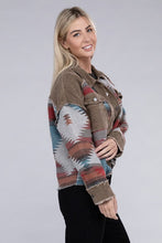 Load image into Gallery viewer, Aztec Print Corduroy Jacket