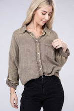 Load image into Gallery viewer, Washed Double Gauze Button Down Shirt