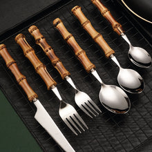 Load image into Gallery viewer, ClaudiaG Bamboo Flatware -Place Set of 4