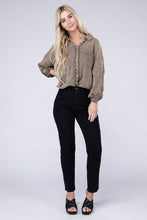 Load image into Gallery viewer, Washed Double Gauze Button Down Shirt