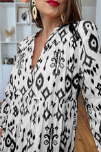 Load image into Gallery viewer, Black Western Abstract Geometric Printed Maxi Dress