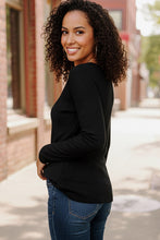 Load image into Gallery viewer, Backwoods Beauty Black Thermal Top