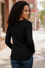 Load image into Gallery viewer, Backwoods Beauty Black Thermal Top