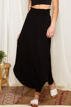 Load image into Gallery viewer, Smocked High Waist Maxi Skirt with Slit