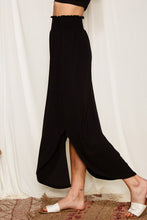 Load image into Gallery viewer, Smocked High Waist Maxi Skirt with Slit
