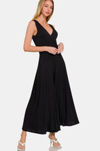 Load image into Gallery viewer, Zenana Surplice Neckline Sleeveless Jumpsuit