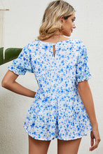 Load image into Gallery viewer, Floral Round Neck Short Sleeve Shirt