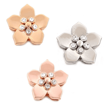 Load image into Gallery viewer, 5 Stone Flower Charm