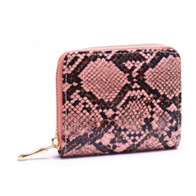 Load image into Gallery viewer, ClaudiaG Python Zipper Wallet