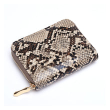 Load image into Gallery viewer, ClaudiaG Python Zipper Wallet