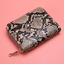 Load image into Gallery viewer, ClaudiaG Python Zipper Wallet