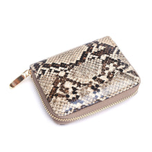 Load image into Gallery viewer, ClaudiaG Python Zipper Wallet