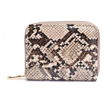 Load image into Gallery viewer, ClaudiaG Python Zipper Wallet