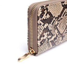 Load image into Gallery viewer, ClaudiaG Python Zipper Wallet