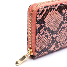 Load image into Gallery viewer, ClaudiaG Python Zipper Wallet