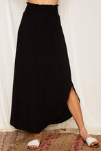 Load image into Gallery viewer, Smocked High Waist Maxi Skirt with Slit