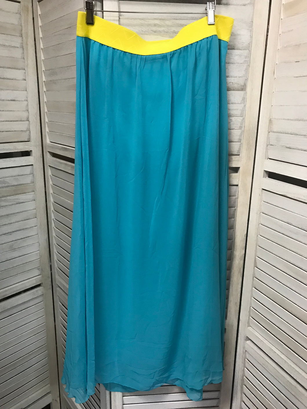 Lularoe Turquoise Maxi Skirt- XL