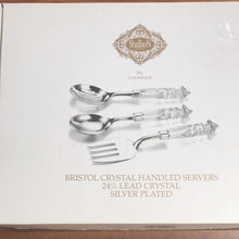 Load image into Gallery viewer, Godinger Silver Plated Crystal Serving Set