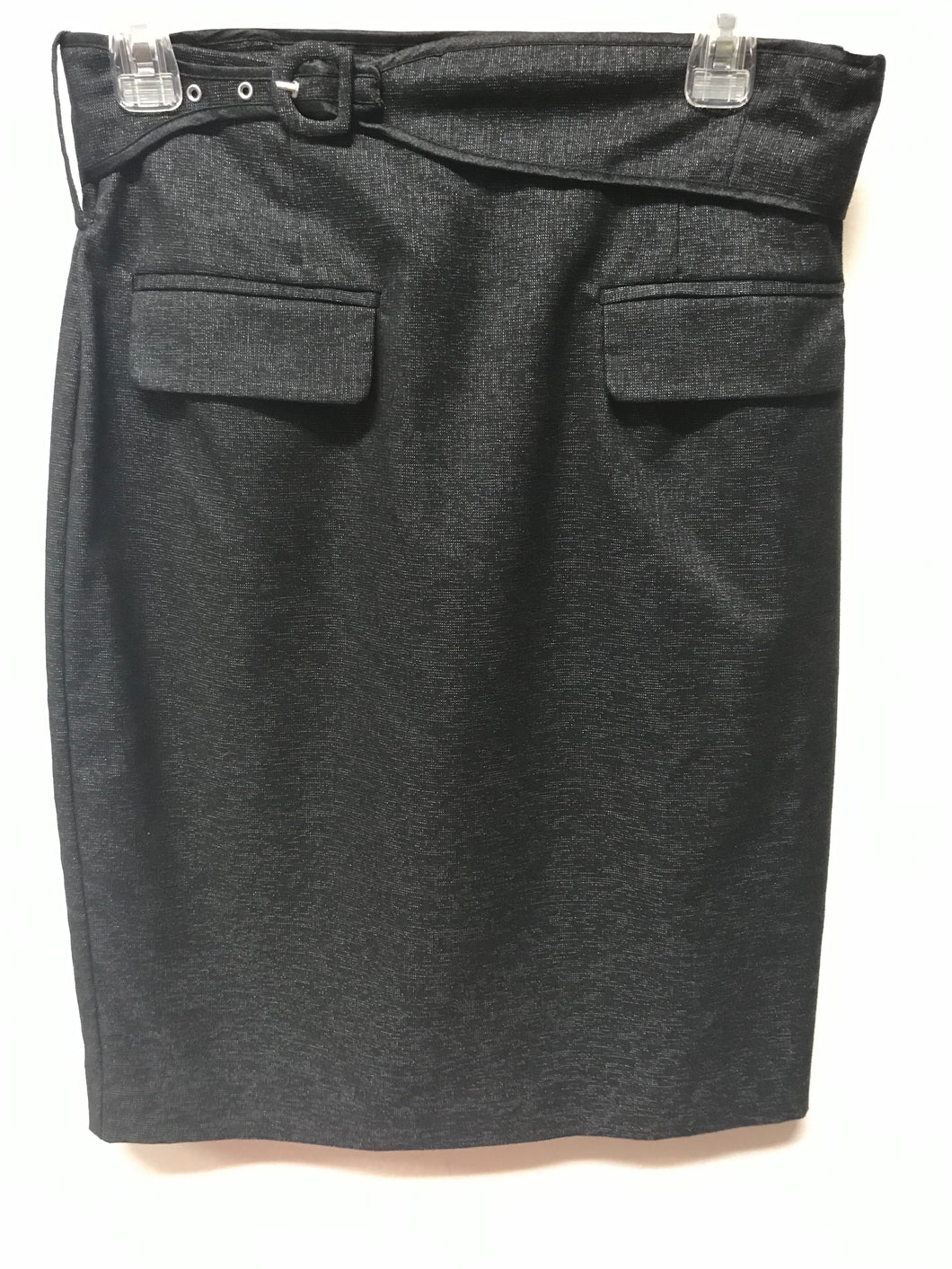 Worthington Black Belted Skirt/ 8P