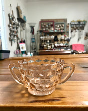 Load image into Gallery viewer, Pink Depression Glass Sugar Dish
