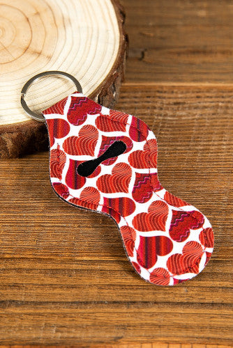 Valentine’s Chapstick Holder Keychain